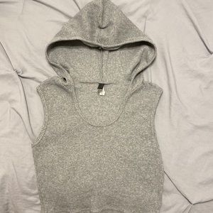 grey NVGTN cropped top/sweatshirt